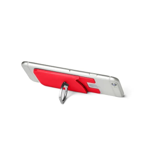 Silicone Card Holder with Metal Ring Phone Stand