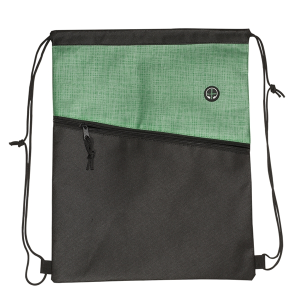 Tonal Heathered Non-Woven Drawstring Backpack